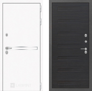 Дверь Лабиринт (LABIRINT) Лайн White 14 Эковенге поперечный 860х2050 мм