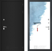 Дверь Лабиринт (LABIRINT) Classic шагрень черная 28 Под покраску 860х2050 мм