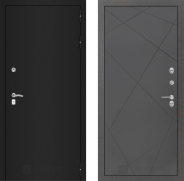 Дверь Лабиринт (LABIRINT) Classic шагрень черная 24 Графит софт 960х2050 мм