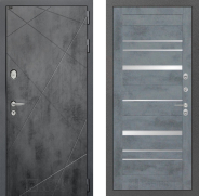 Дверь Лабиринт (LABIRINT) Лофт 20 Бетон темный 960х2050 мм