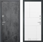 Дверь Лабиринт (LABIRINT) Лофт 21 Белый софт 960х2050 мм