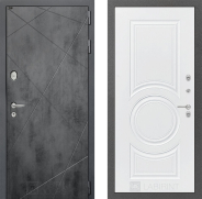 Дверь Лабиринт (LABIRINT) Лофт 23 Белый софт 960х2050 мм