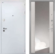 Дверь Интекрон (INTECRON) Колизей White ФЛЗ-516 Зеркало Сосна белая 960х2050 мм