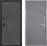 Дверь Интекрон (INTECRON) Профит Black Гранит Лава Оникс Лучи-М Графит софт 960х2050 мм