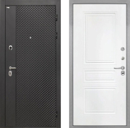 Дверь Интекрон (INTECRON) Олимпия Black 4К ФЛ-243 Белый матовый 960х2050 мм