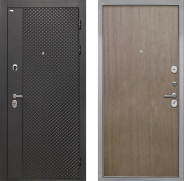 Дверь Интекрон (INTECRON) Олимпия Black 4К Гладкая шпон Венге коричневый 960х2050 мм