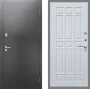 Дверь Рекс (REX) 2А Серебро Антик FL-33 Белый ясень 860х2050 мм