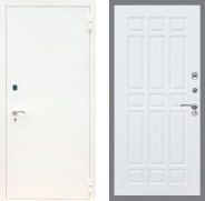 Дверь Рекс (REX) 1А Белая шагрень FL-33 Силк Сноу 960х2050 мм