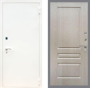 Дверь Рекс (REX) 1А Белая шагрень FL-243 Беленый дуб 960х2050 мм