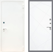 Дверь Рекс (REX) 1А Белая шагрень FL-291 Силк Сноу 960х2050 мм