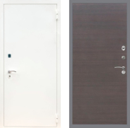 Дверь Рекс (REX) 1А Белая шагрень GL венге поперечный 860х2050 мм